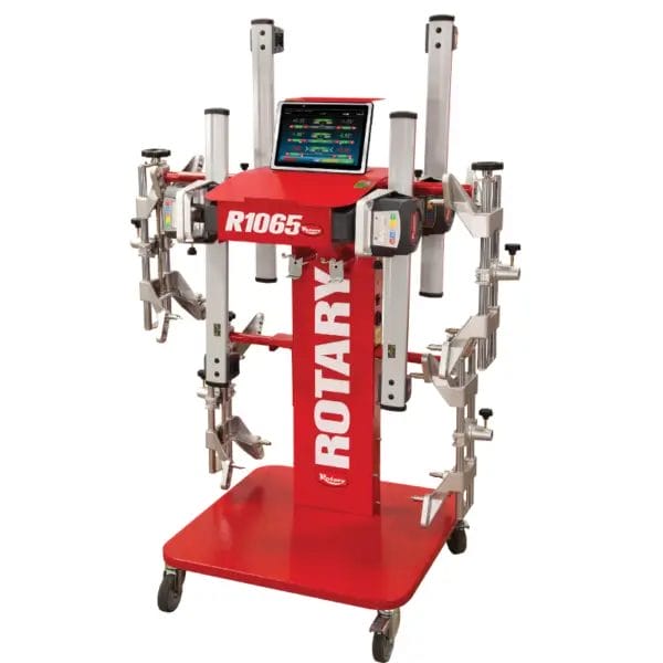 Rotary R1065 advanced 3D wheel alignment system with mobile cart and high-resolution screen for precision alignment