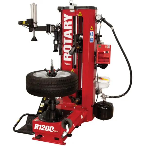 Rotary R1200 leverless tire changer with intelligent assist tools for high-performance and low-profile tires
