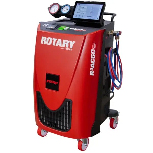 Rotary R3AC60 air conditioning service machine with digital display for R1234yf refrigerant and high-efficiency recovery system